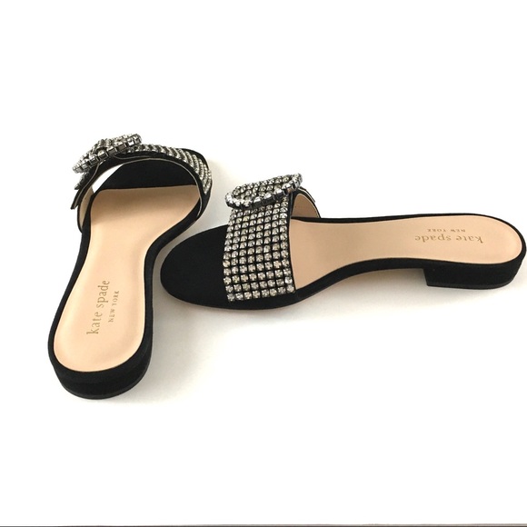 Kate Spade Jewel Embellished Suede Sandals - Picture 2 of 8